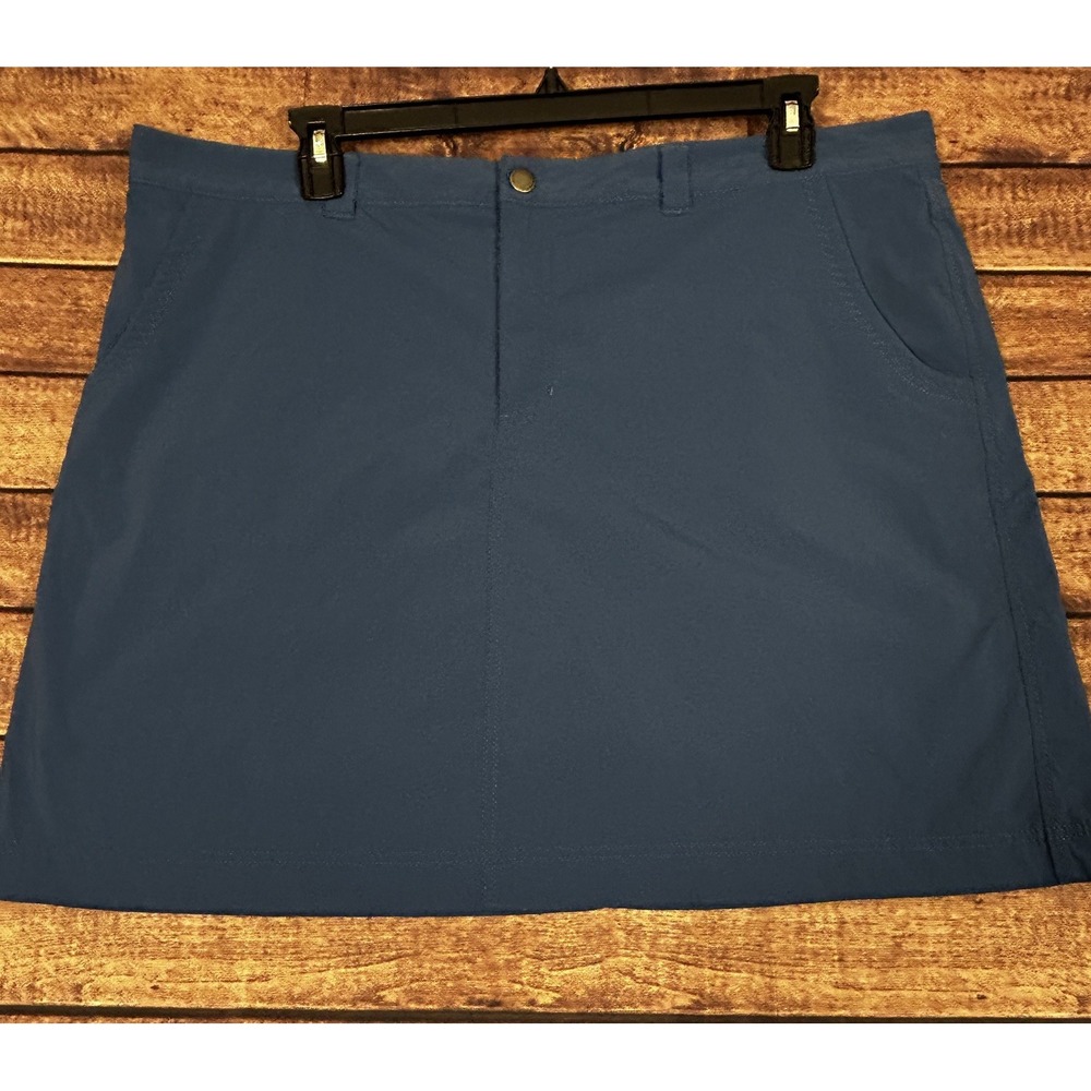 Eddie Bauer Travex Skort‎ Nylon Hiking Skirt Blue Women's 2Xl Outdoor